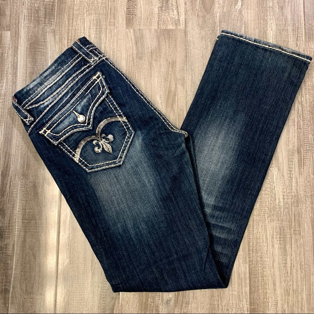 Rock Revival Sasha Straight Jeans, Size 31.